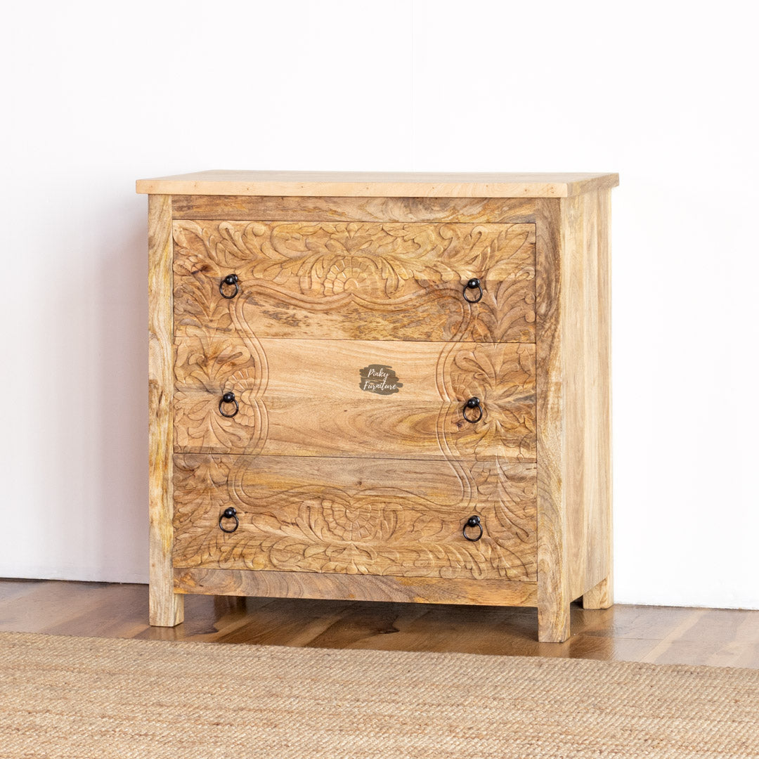 Chest of Drawers Carved