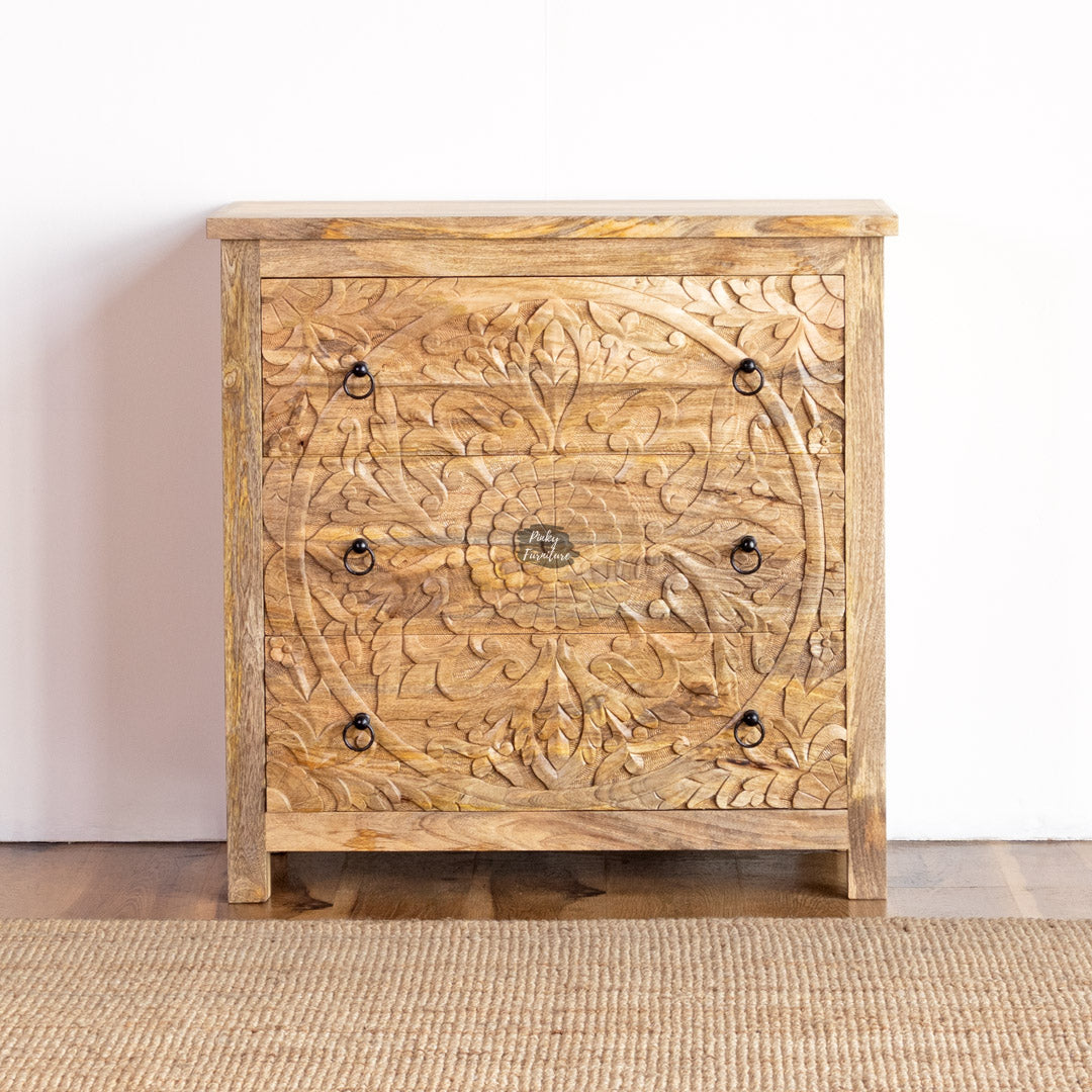 Chest of Drawers Carved