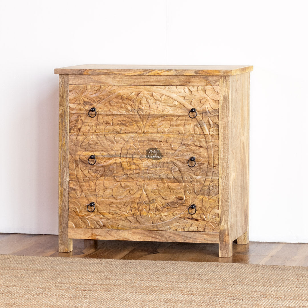 Chest of Drawers Carved