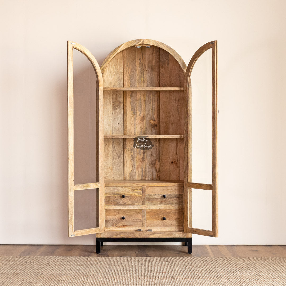 Cupboard Glass Door Arch Design