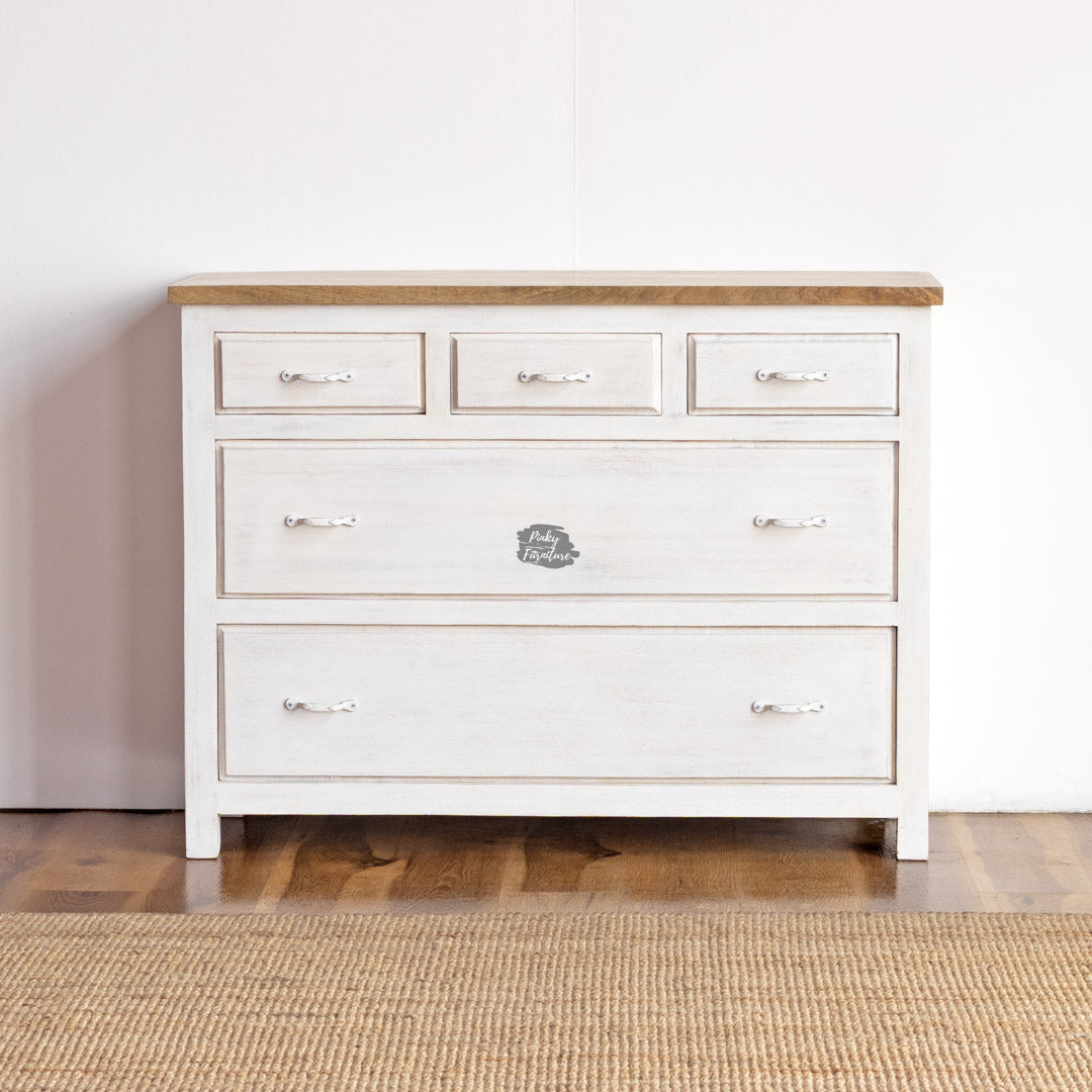 Rustic Minimalist Wooden Drawer Chest - AB25FB-2-12