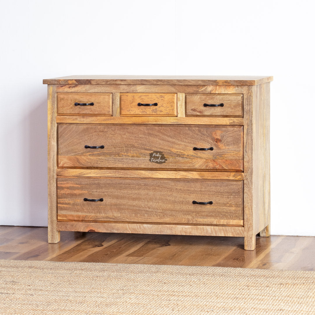 Rustic Minimalist Wooden Drawer Chest - AB25FB-2-12