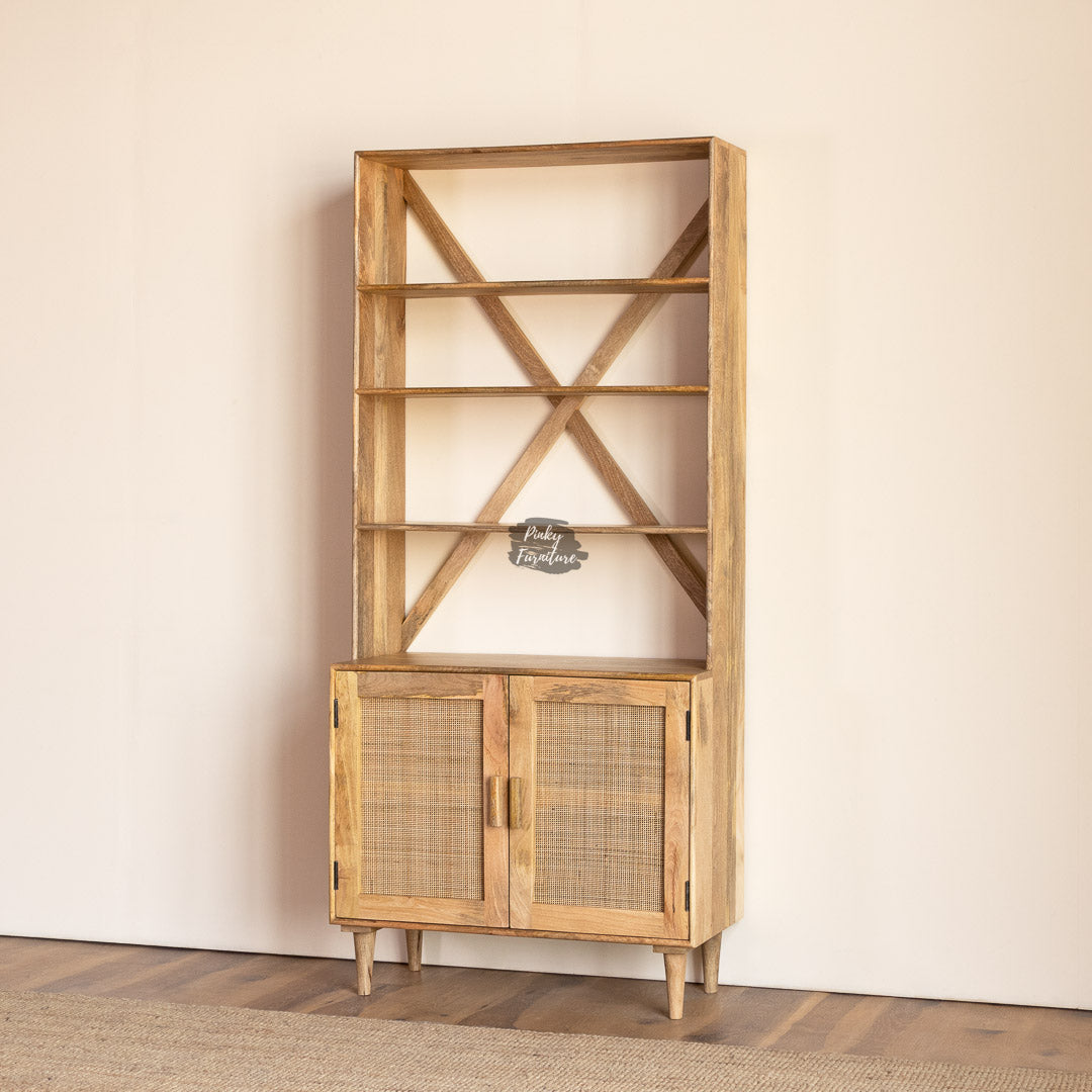 Bookshelf Rattan Design – AB25AP-1-5