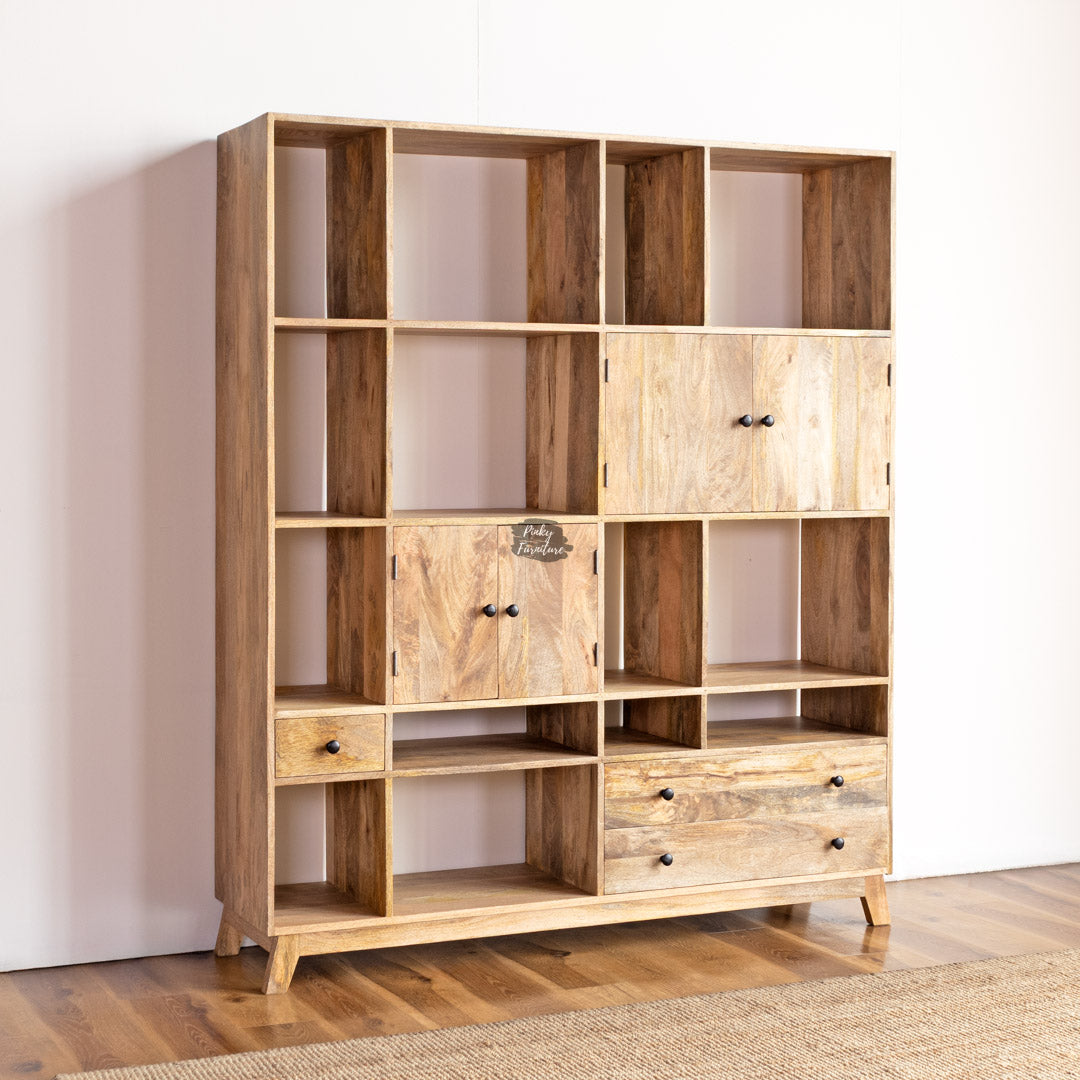 Bookshelf with Draws and Doors