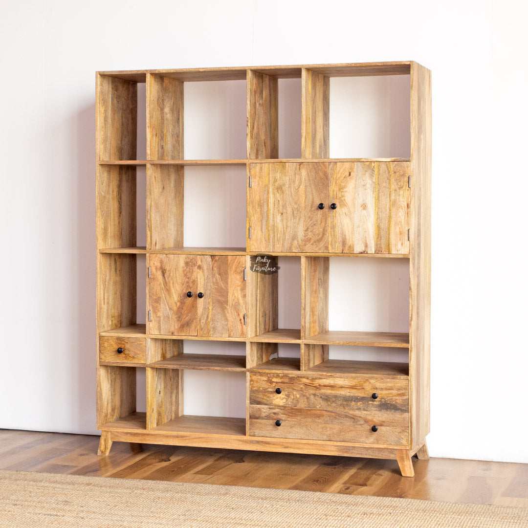 Bookshelf with Draws and Doors