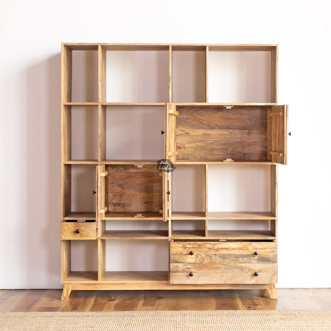 Bookshelf with Draws and Doors