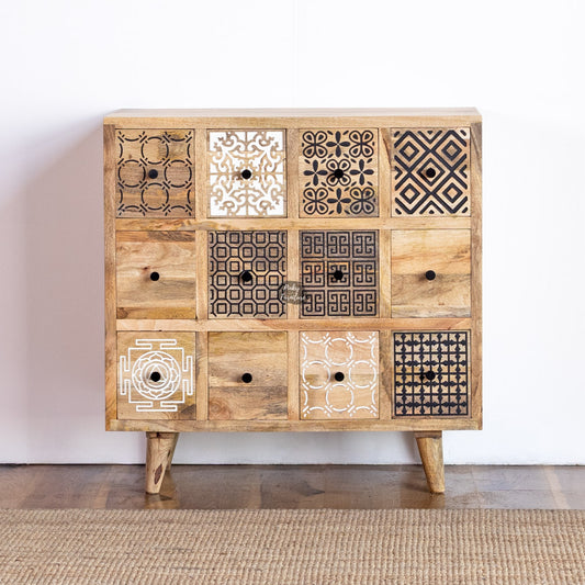 wooden chest of drawers
