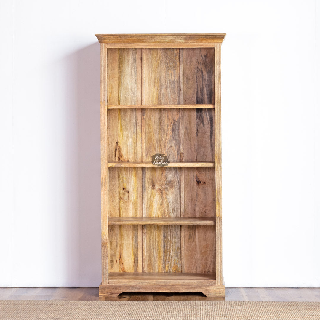 Bookcase Plain Solid Mango Wood - AB25MR-2-4