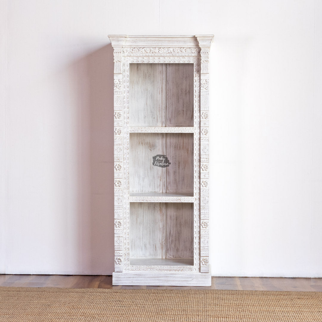 Bookcase Carved Narrow – AB25MR-2-5A