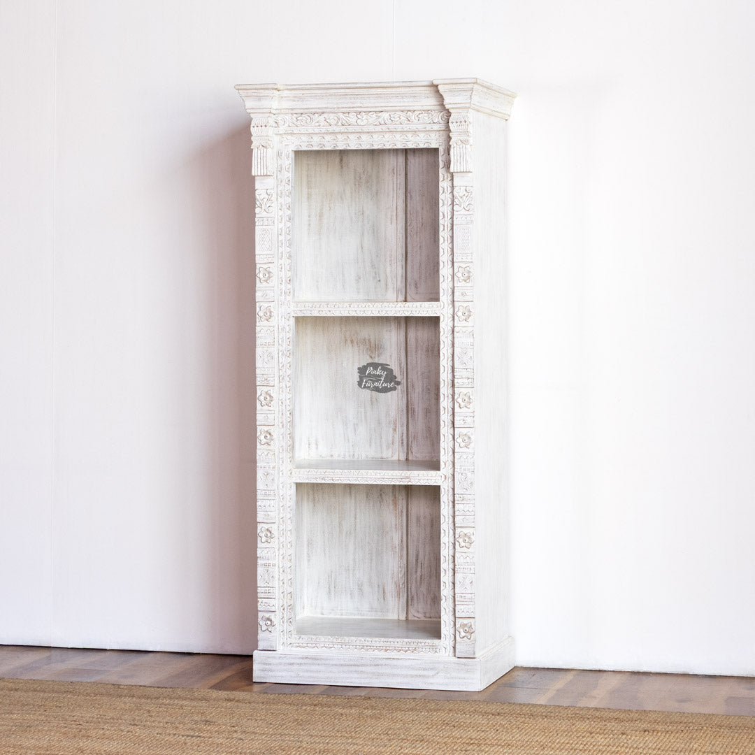 Bookcase Carved Narrow – AB25MR-2-5A