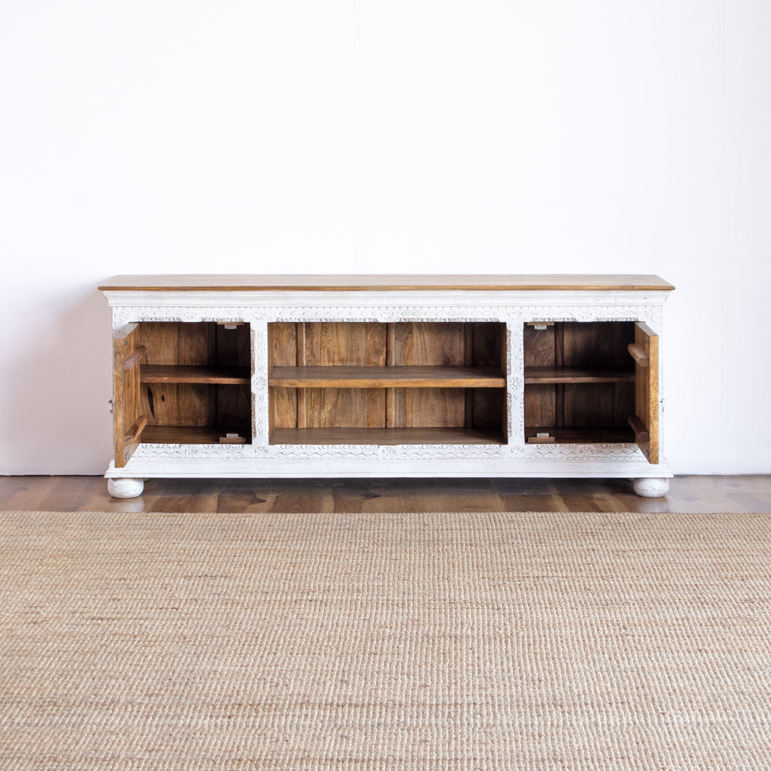 Tv Cabinet Carved Door