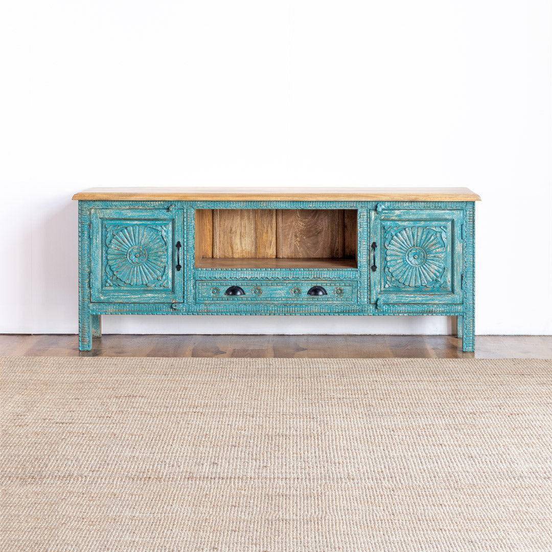 Tv Cabinet Carved Door