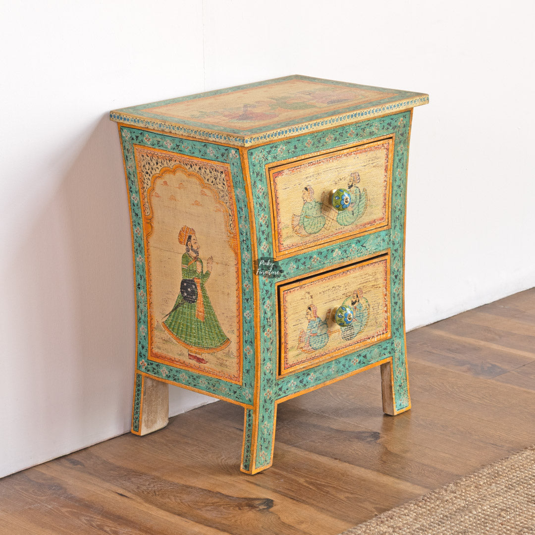 Bedside Table Painted 2 Draw Set of 2