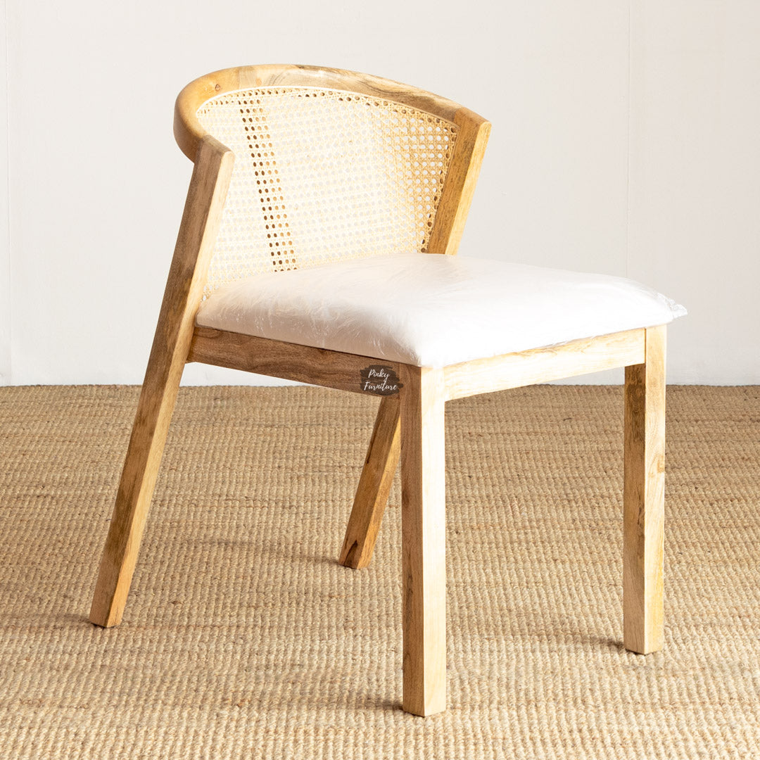Dining Chair Rattan Half Round Design