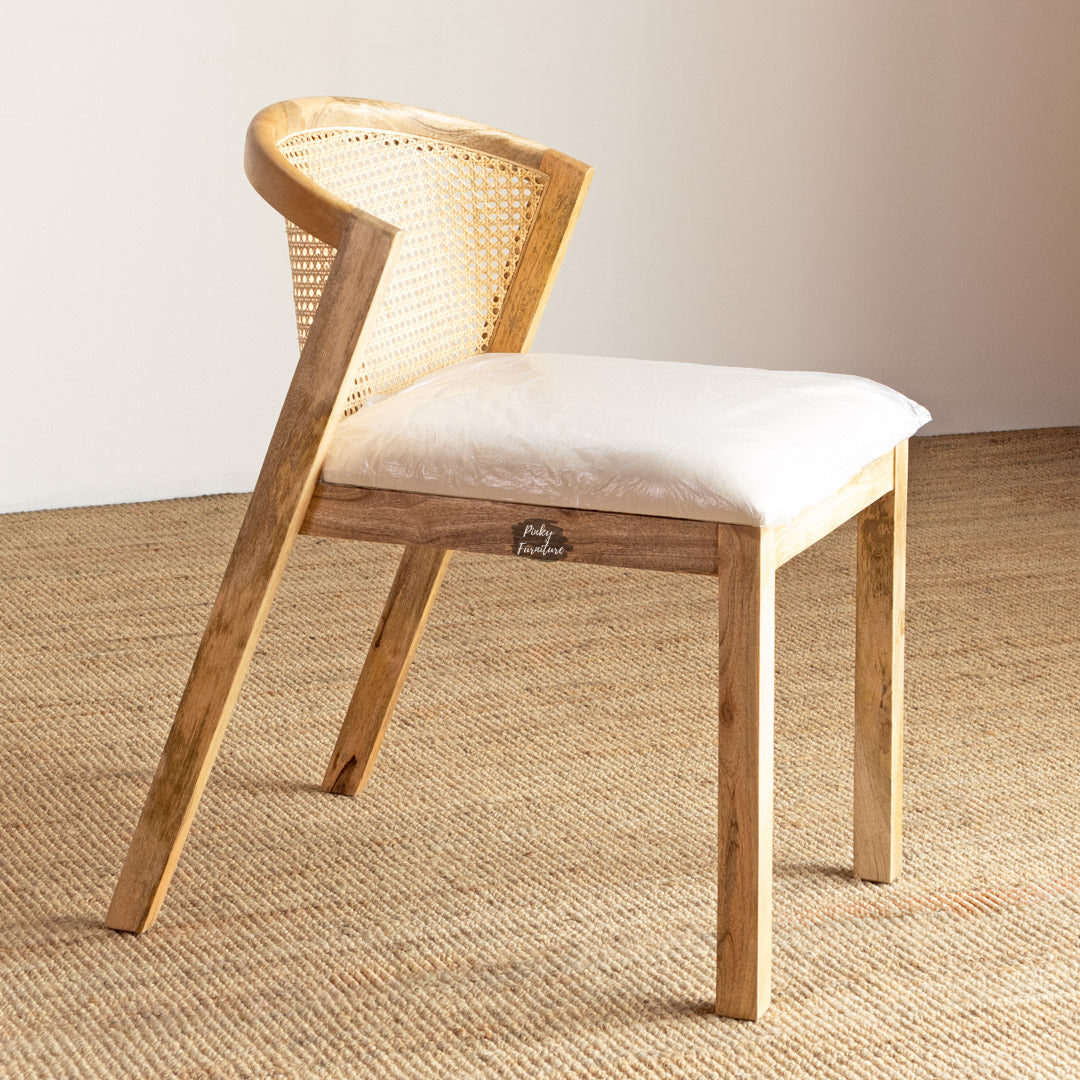 Dining Chair Rattan Half Round Design