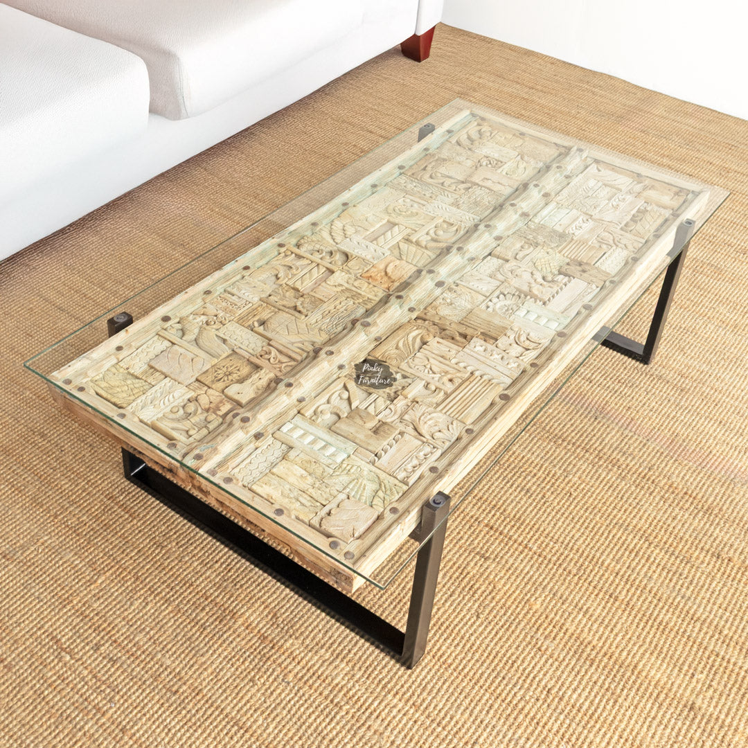Coffee Table Block Door Design