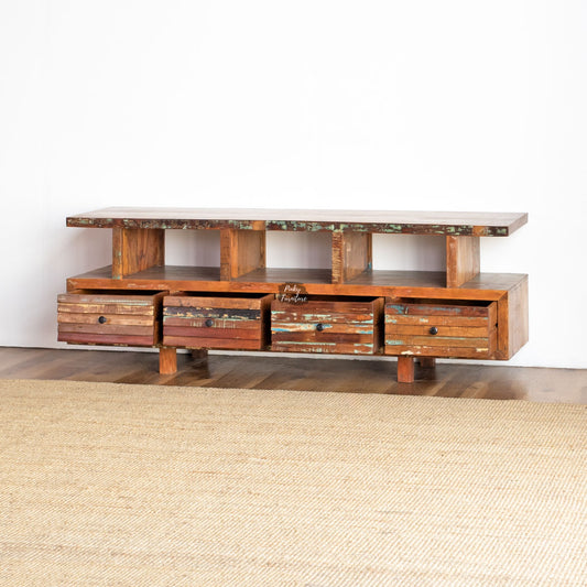 TV Cabinet Wood Recycled Design