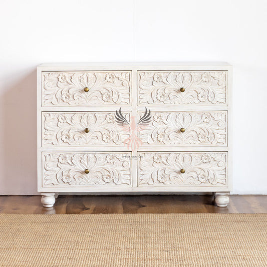 Wood Chest of Drawers
