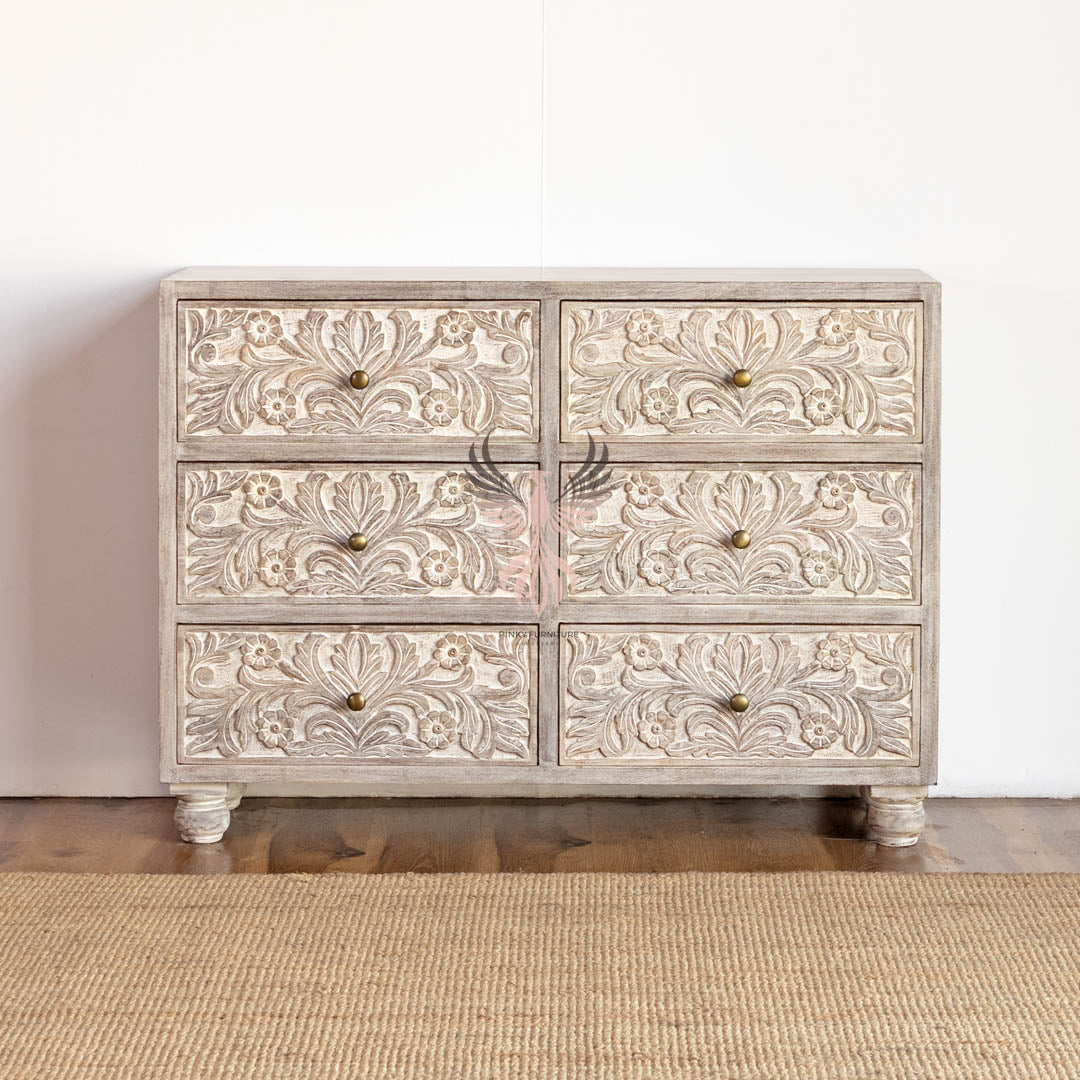 Wood Chest of Drawers