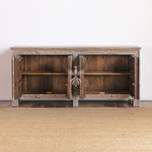 Sideboard Carved Old Door Design