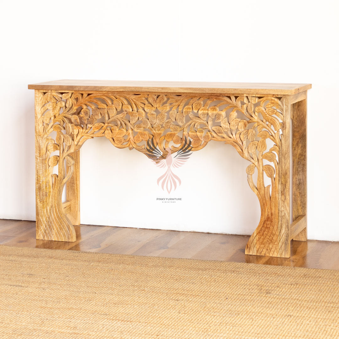 Console Table Carved Design
