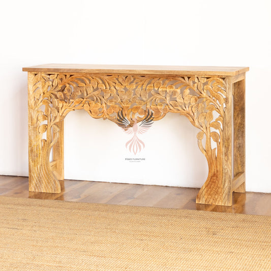 Console Table Carved Design