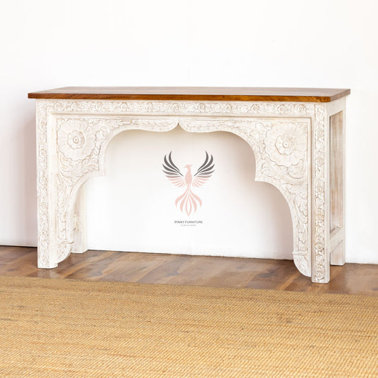 Console Table Carved Design