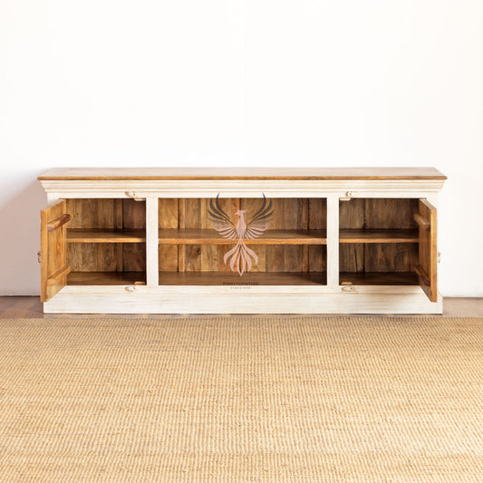 Tv Cabinet Carved Door Design