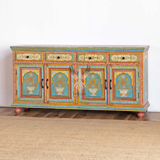 Sideboard Painted Four Draw Four Door Design