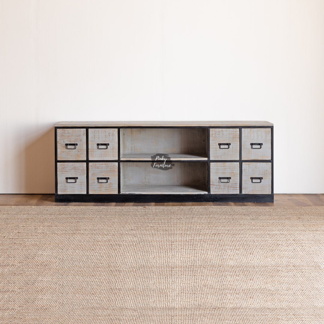 TV Cabinet ACJN210111A – Industrial Edge with Functional Design