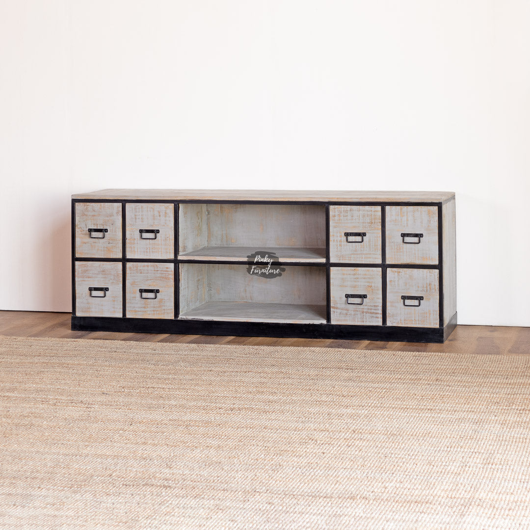TV Cabinet ACJN210111A – Industrial Edge with Functional Design