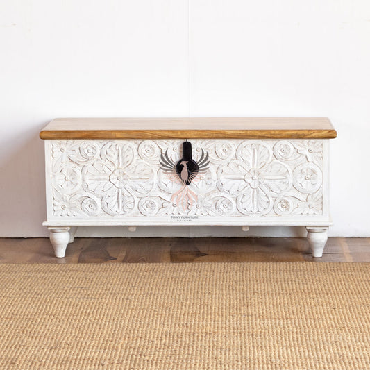 Storage Chest with Carving