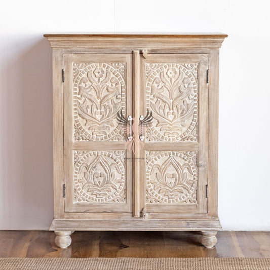 Cabinet with Carved Door