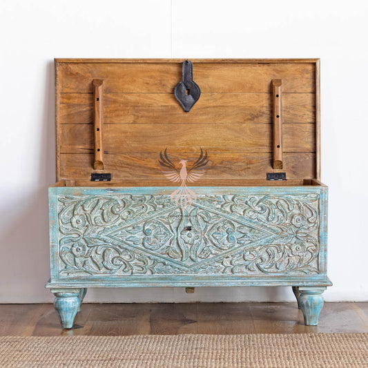 Storage Chest with Carving