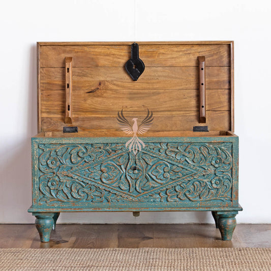 Storage Chest with Carving