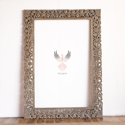 Mirror Frame Carved Design