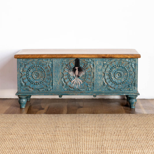 Storage Chest with Carving