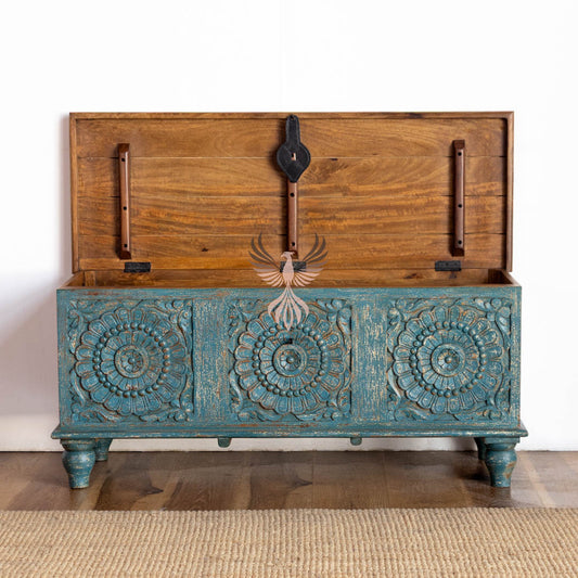 Storage Chest with Carving