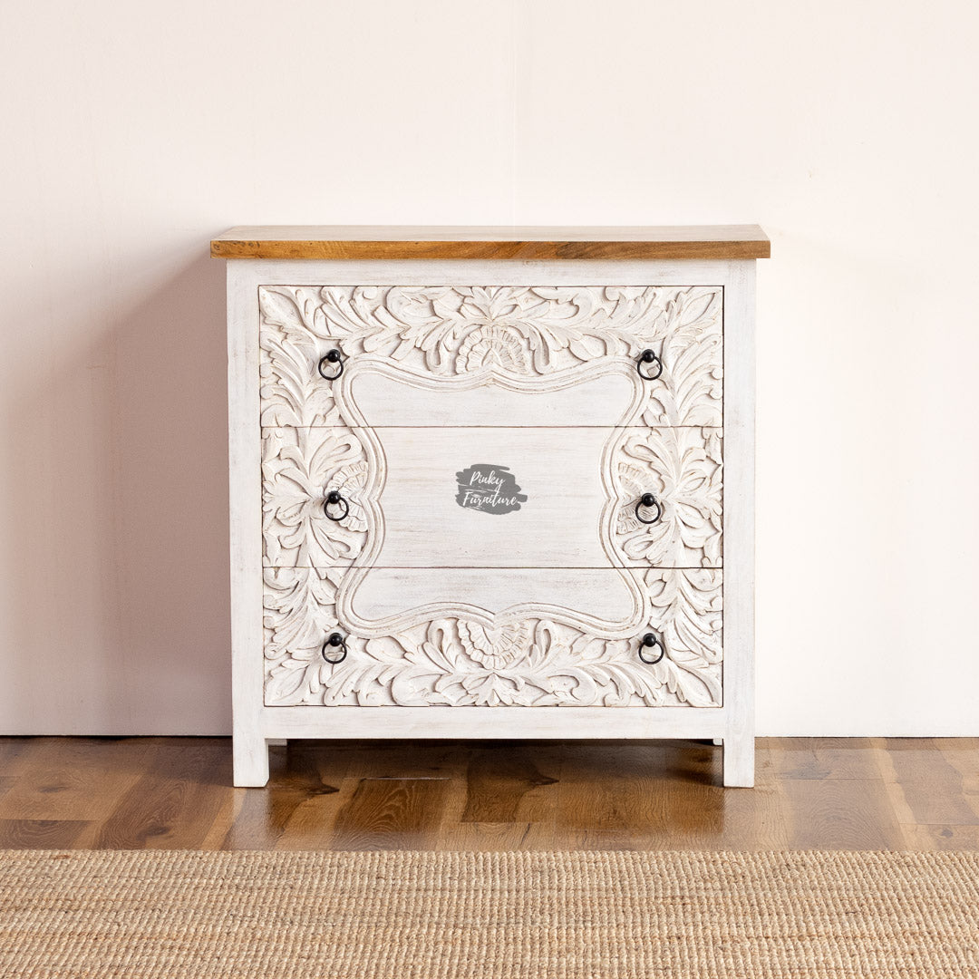 Chest of Drawers Carved