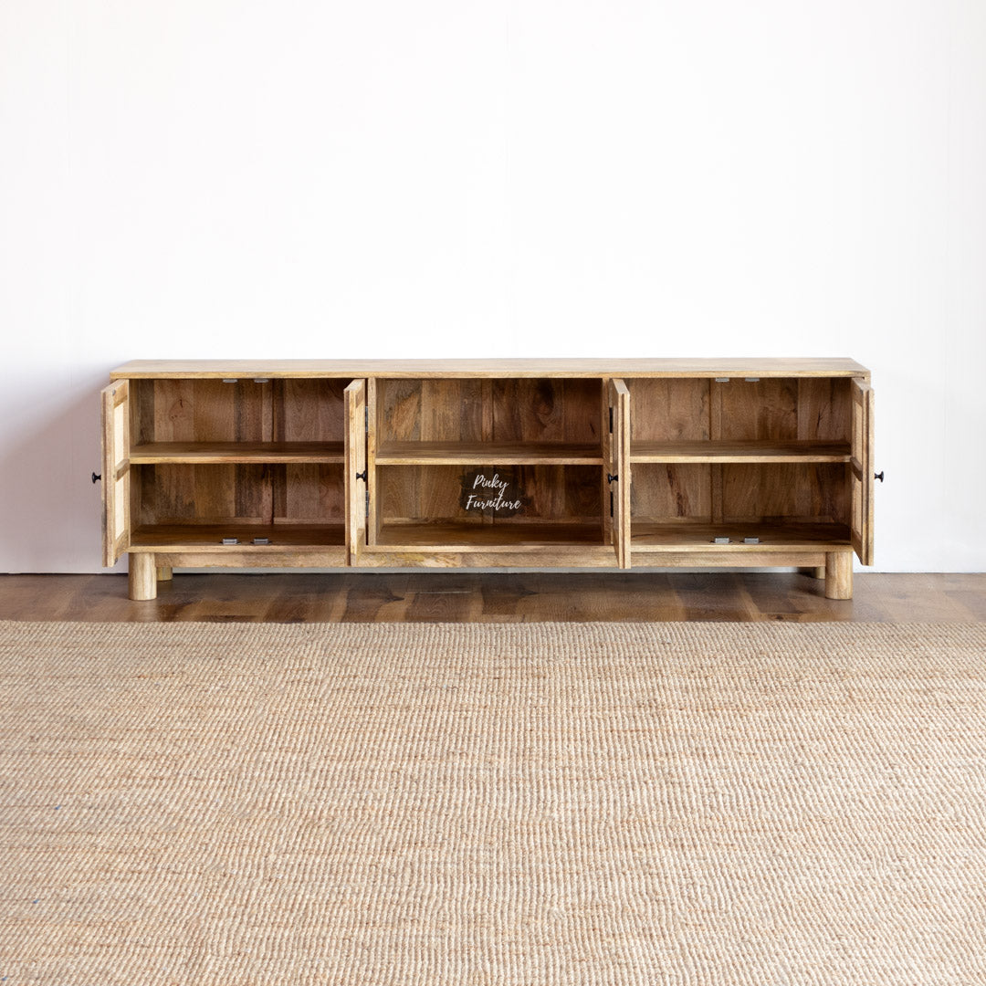 TV Cabinet Rattan Design