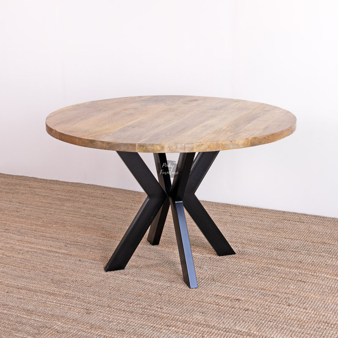 Dining Table Round Mango Wood