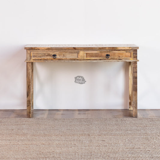 wood console table