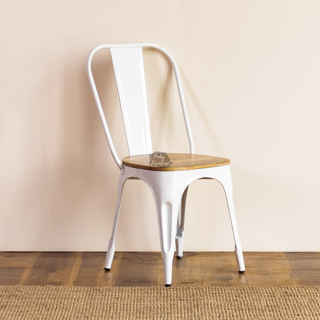Dining Chair Iron and Wood Design