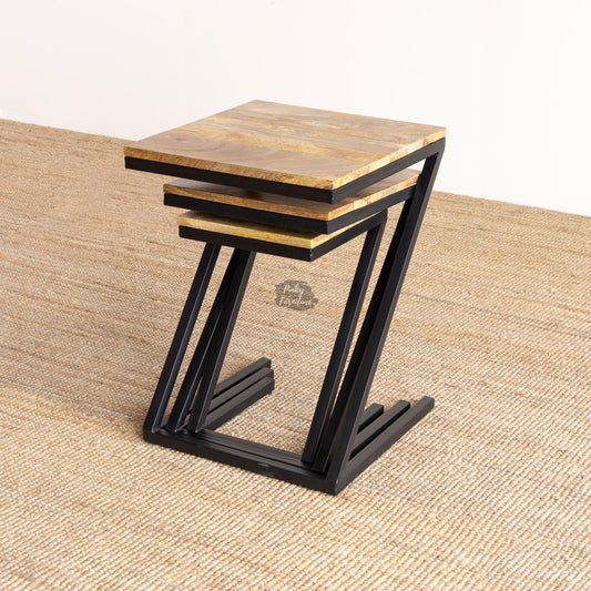Square wood coffee table