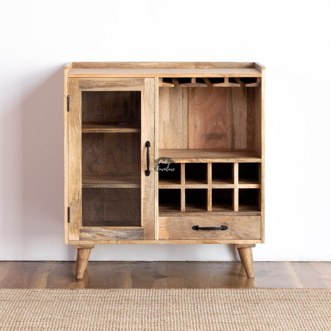 Wine Cabinet Glass Door Design