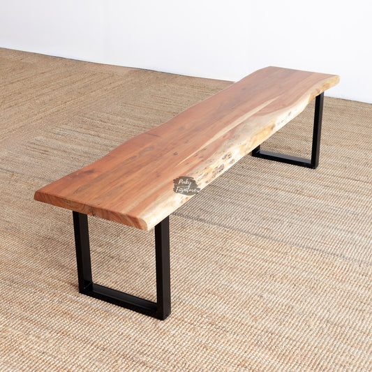 wooden dining bench
