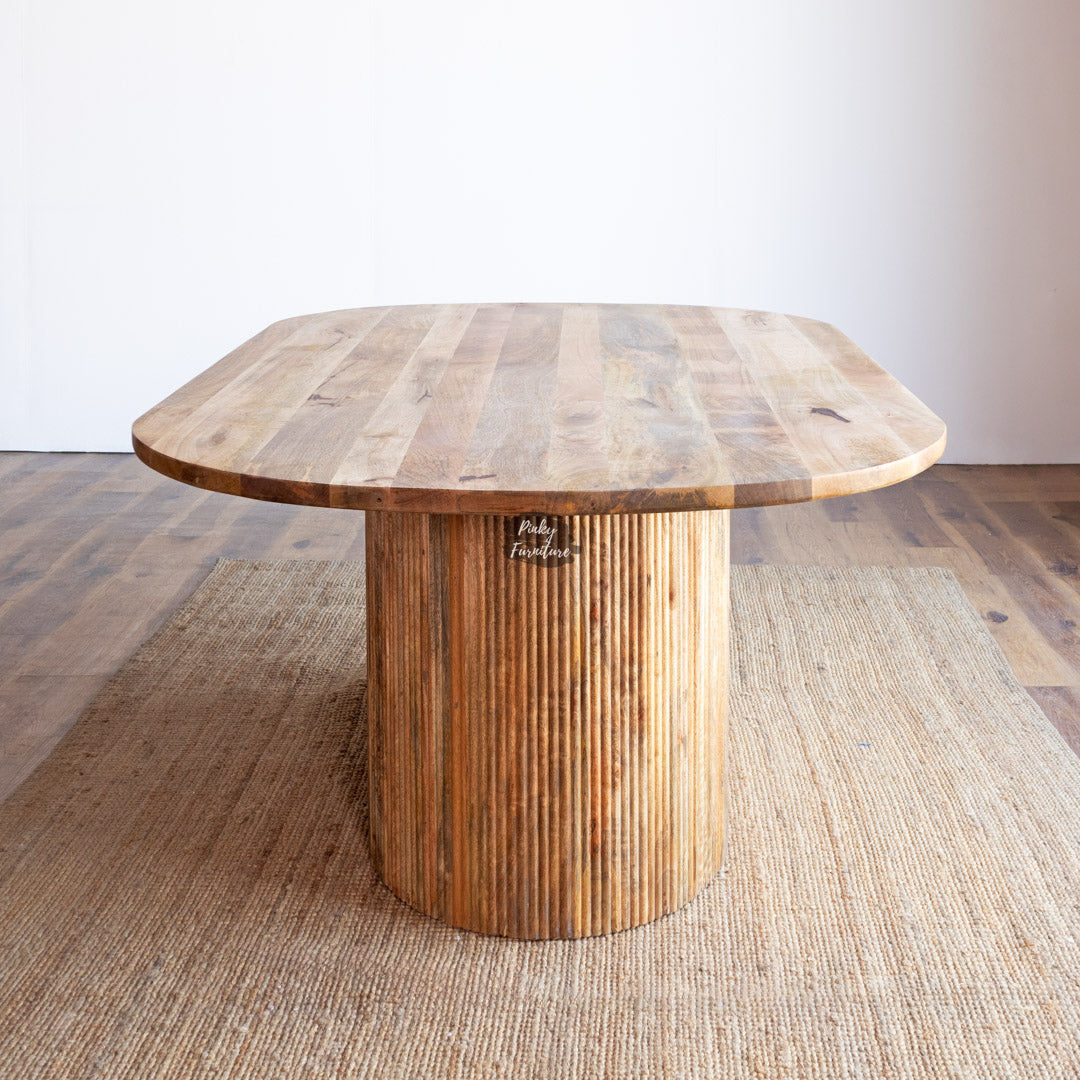 Dining Table Oval Mango Wood