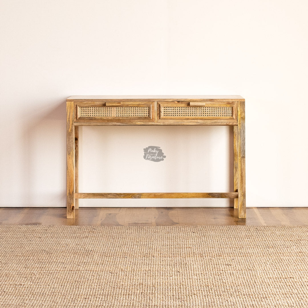 Console Rattan Two Draw