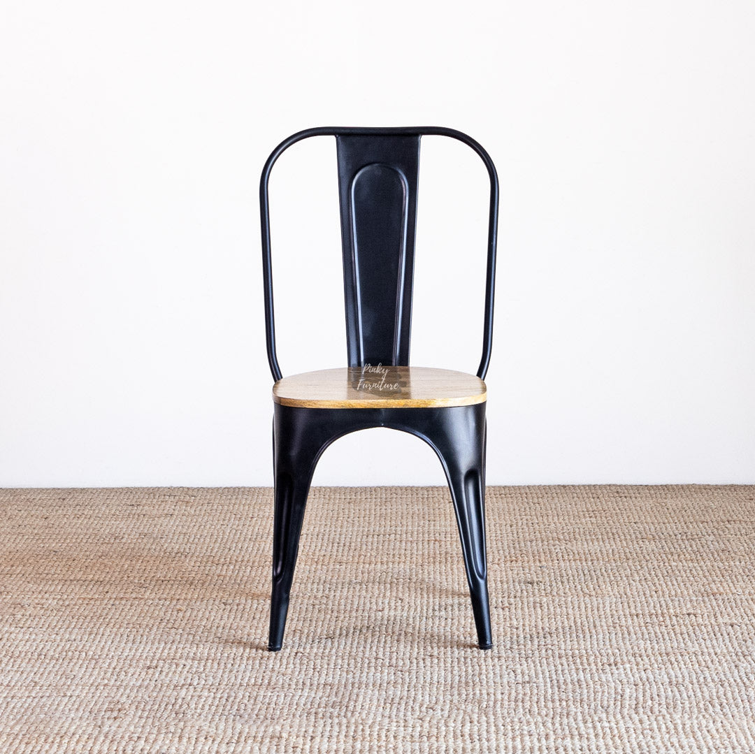 Dining Chair Iron and Wood Design