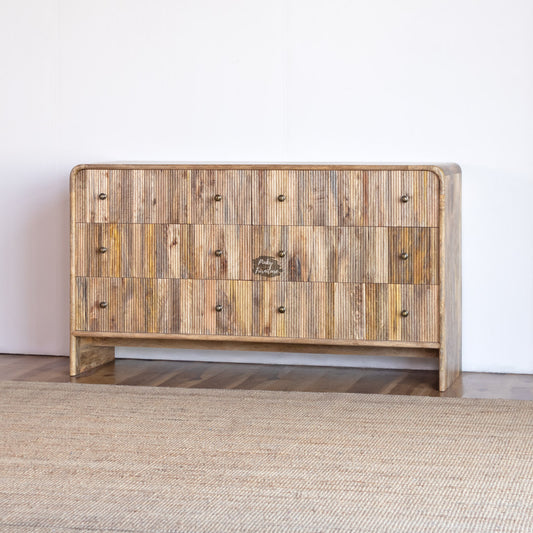 Chest of Drawers Ribbed Design